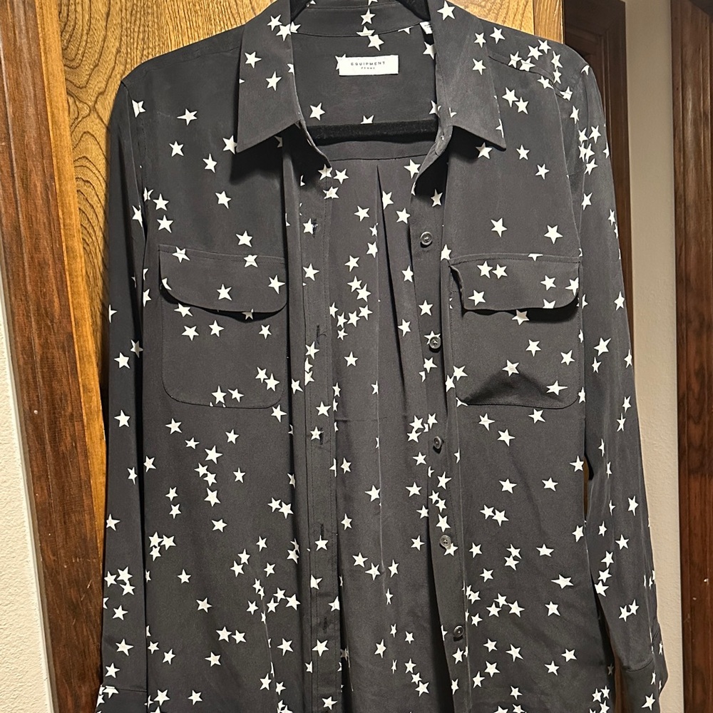 Equipment Black Shirt with White Star Pattern
